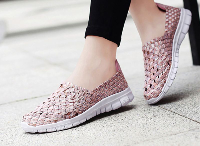Buty Wsuwane Damskie Lobelia - Fioletoworóżowy łączony