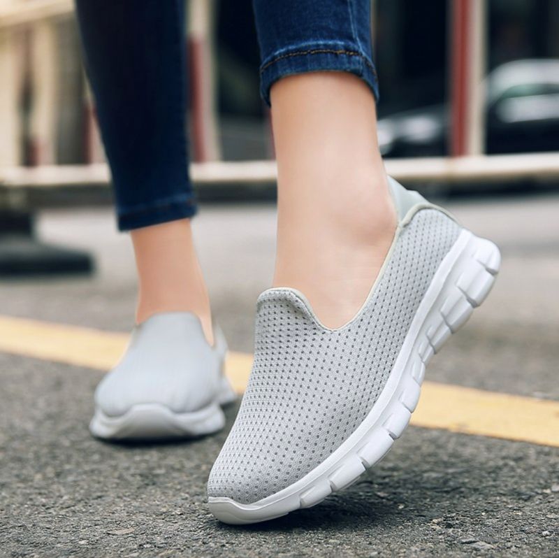 Buty Wsuwane Damskie Skyters - Różowy