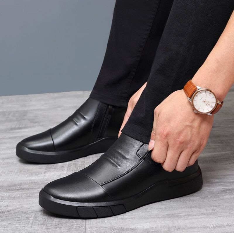 Buty Wsuwane Męskie Historia - Czarny