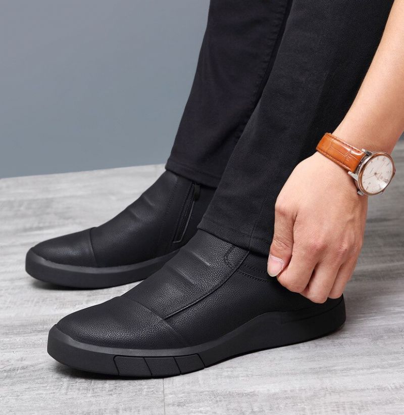 Buty Wsuwane Męskie Historia - Czarny