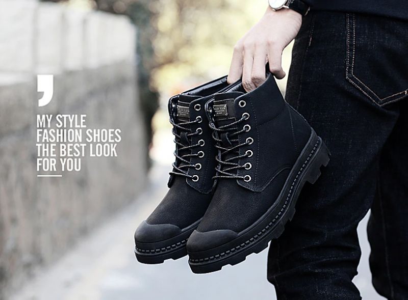 Buty Zimowe Asgard Męskie - Czarny