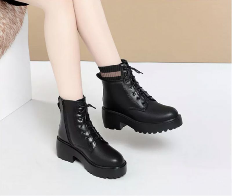 Buty Zimowe Damskie Lameda - Beżowa wełna