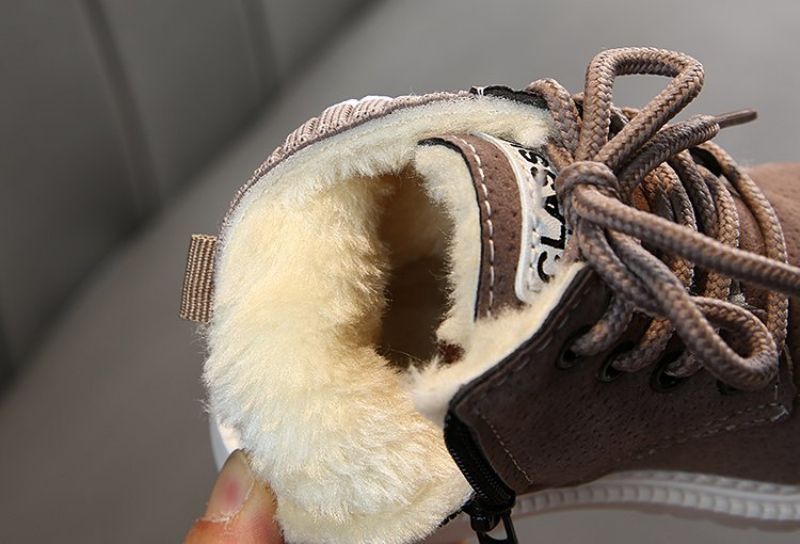 Buty Zimowe Dla Chłopców Jordi - Brązowe Futro