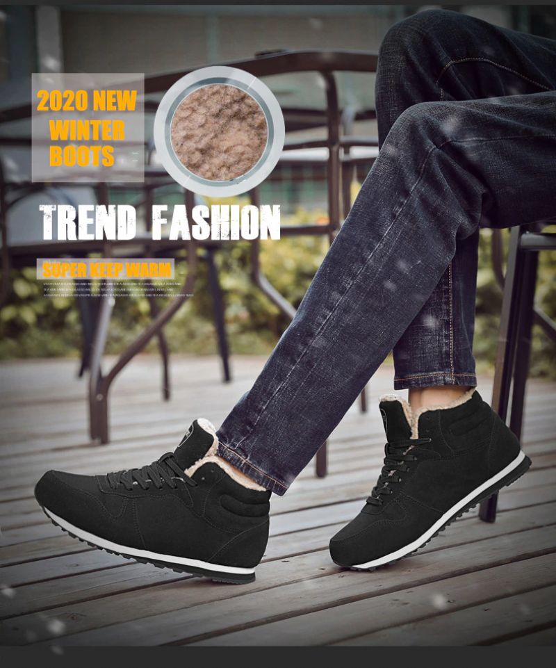 Buty Zimowe Frezze Męskie - Czarny