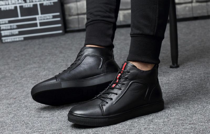 Buty Zimowe Męskie Adrien - Czarne