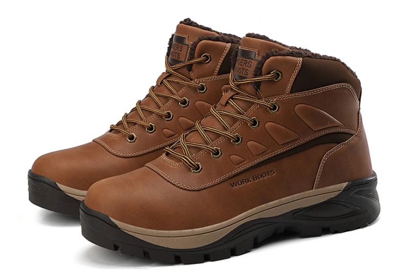 Buty Zimowe Męskie Atlas - Żółty