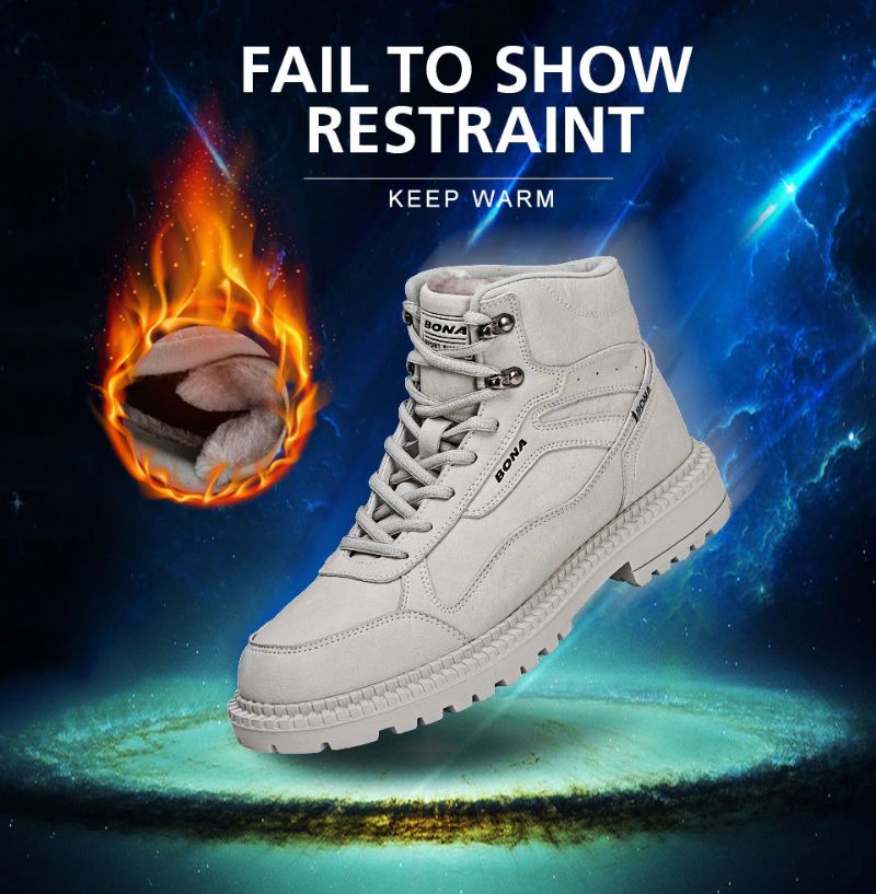Buty Zimowe Męskie Austin - Beżowy