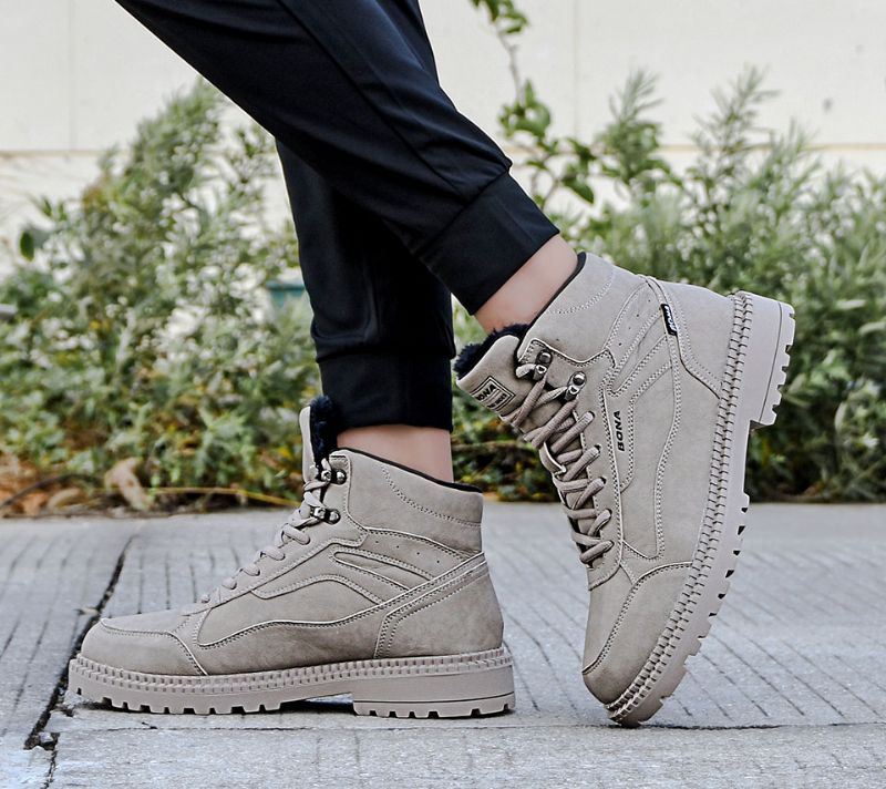 Buty Zimowe Męskie Austin - Beżowy