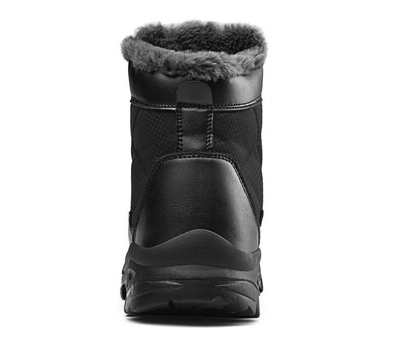 Buty Zimowe Męskie Denise - Czarne futro
