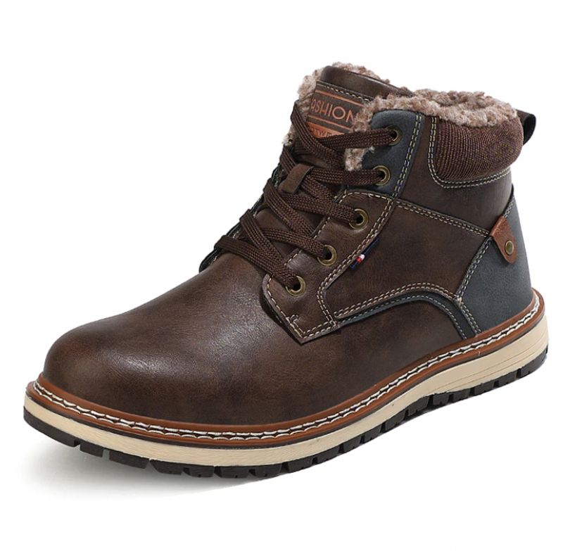 Buty Zimowe Męskie Geller - Kawowy