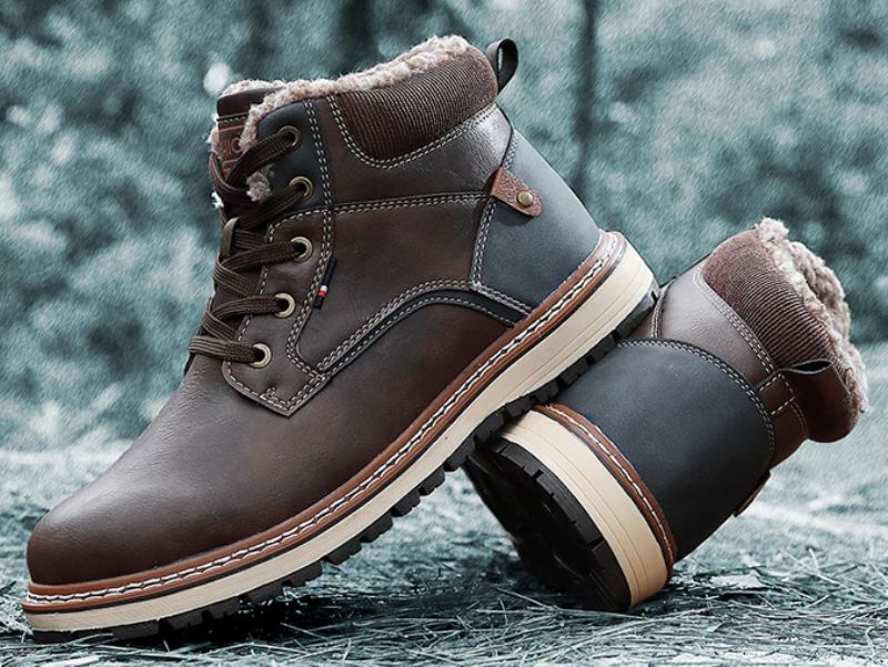 Buty Zimowe Męskie Geller - Kawowy