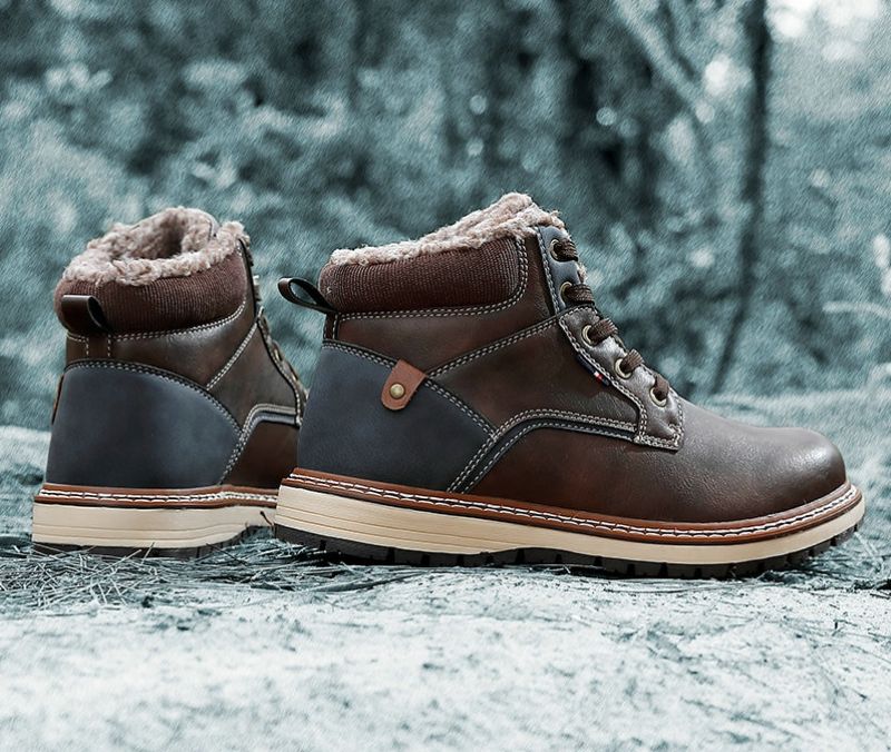 Buty Zimowe Męskie Geller - Kawowy