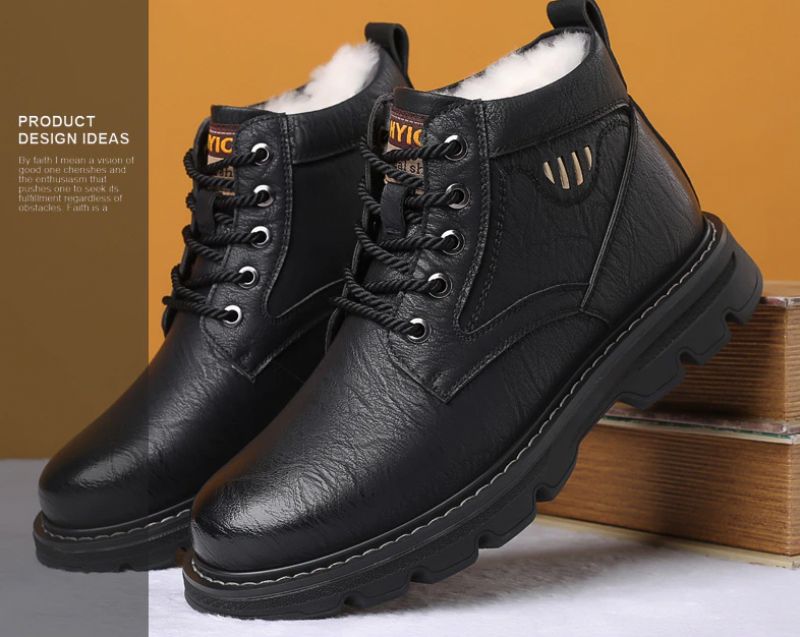 Buty Zimowe Męskie Heracles - Czarny
