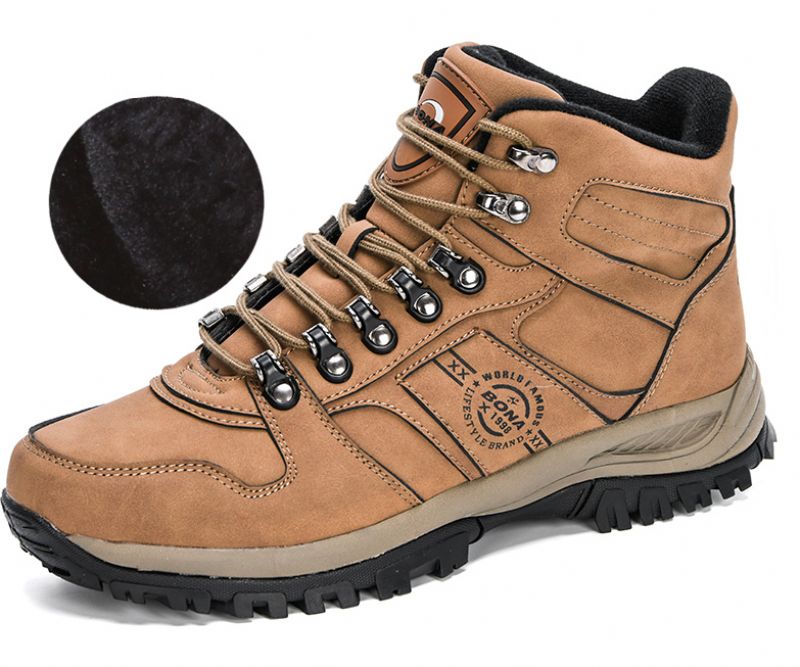 Buty Zimowe Męskie Jayden - Kawowy