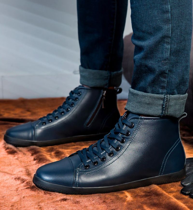 Buty Zimowe Męskie Olaf - Niebieski