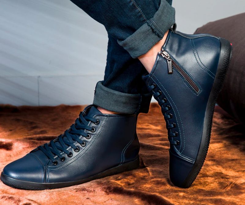 Buty Zimowe Męskie Olaf - Niebieski
