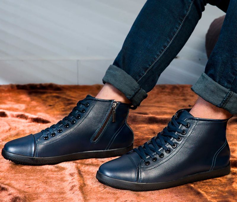 Buty Zimowe Męskie Olaf - Niebieski