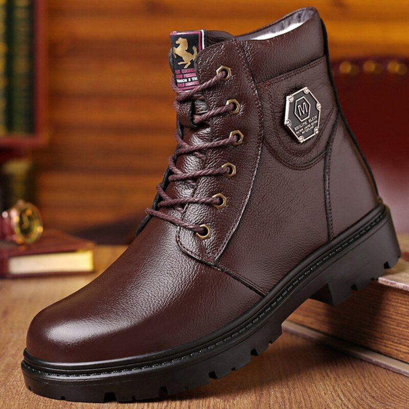 Buty Zimowe Męskie Persa - Czarny