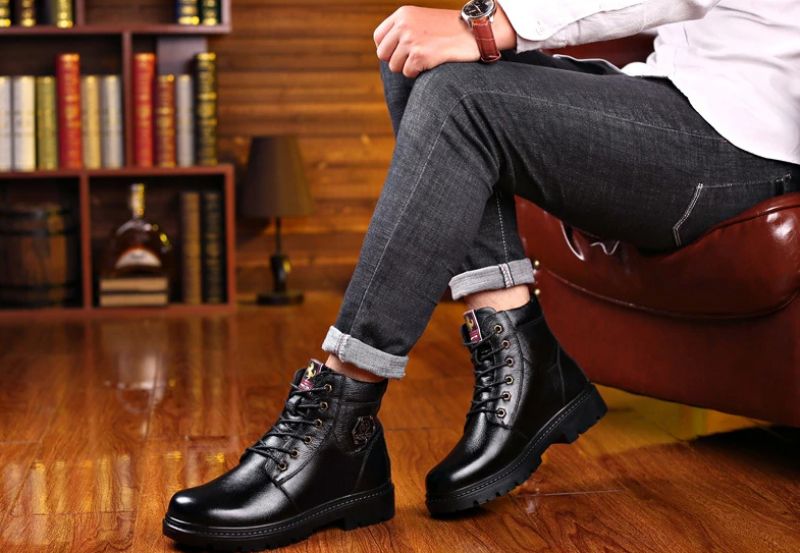 Buty Zimowe Męskie Persa - Czarny