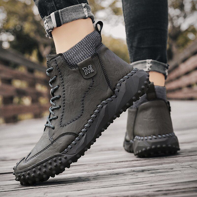 Buty Zimowe Męskie Silver - Czarny