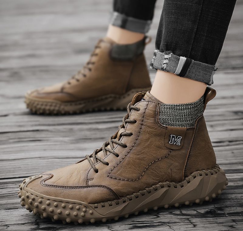 Buty Zimowe Męskie Silver - Czarny
