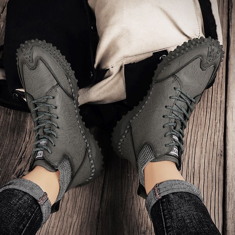 Buty Zimowe Męskie Silver - Czarny