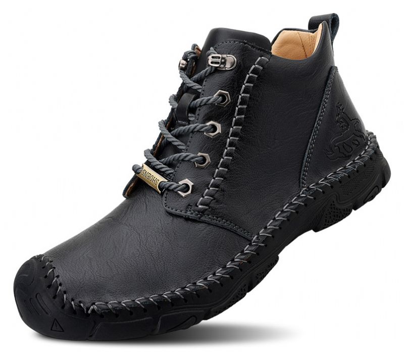 Buty Zimowe Męskie Taniel - Czarny