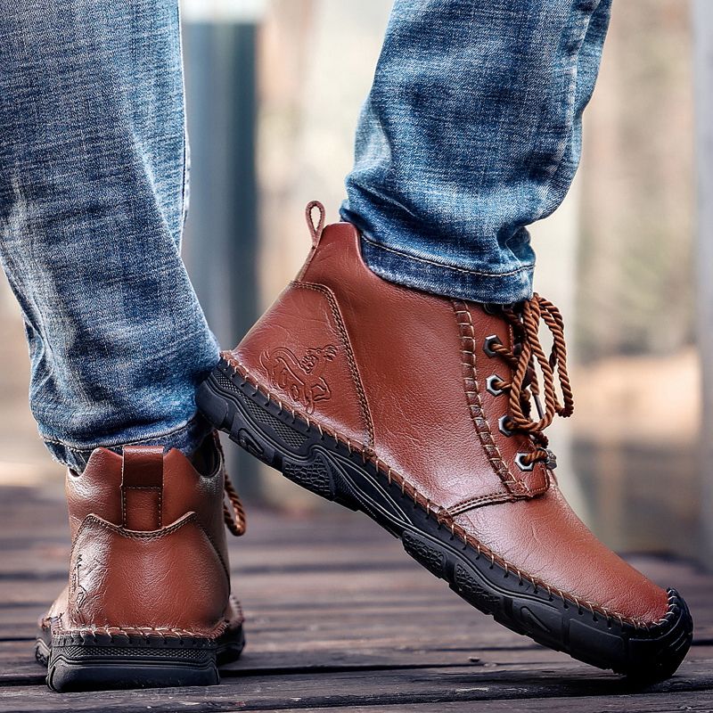Buty Zimowe Męskie Taniel - Czarny