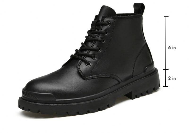 Buty Zimowe Męskie Tod - Czarne Futro