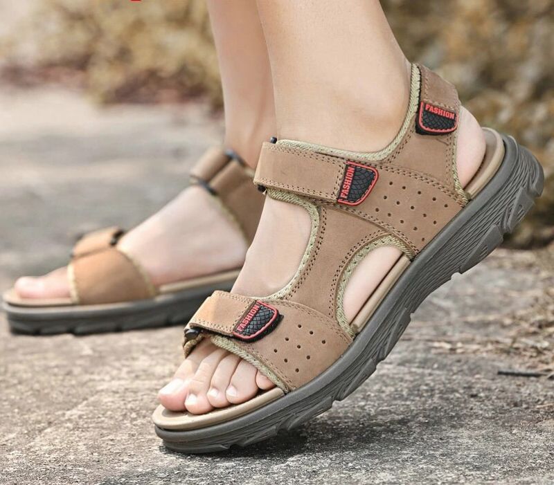 Cacique Męskie Sandały Trekkingowe - Khaki