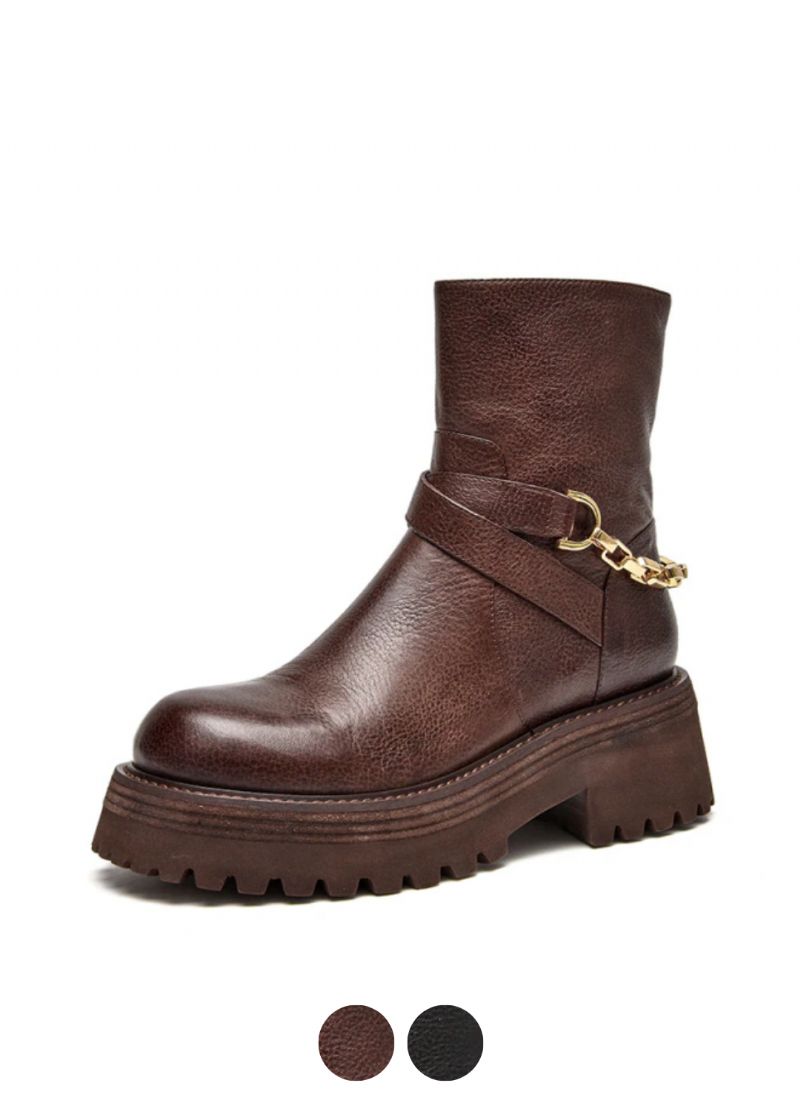 Caone Damskie Buty Na Platformie Do Kostki