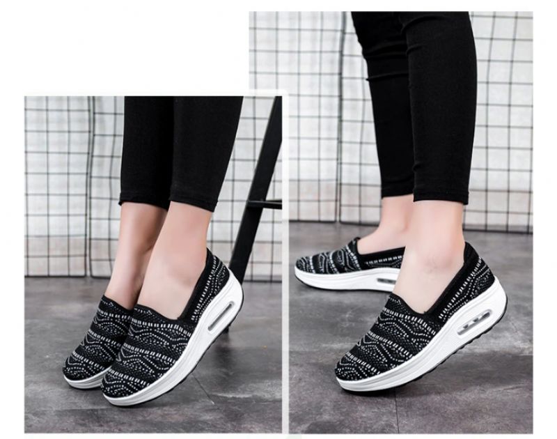 Caribay Damskie Buty Platformowe - Niebieski