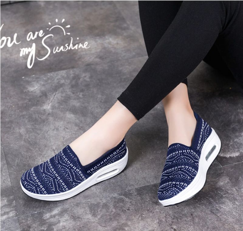 Caribay Damskie Buty Platformowe - Niebieski