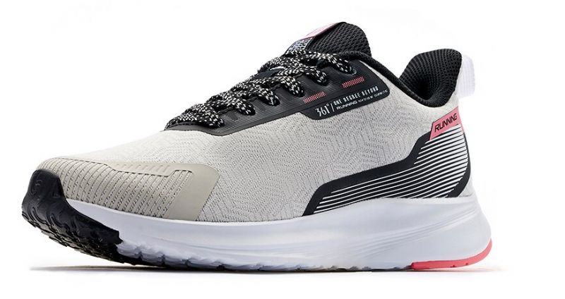 Carl Damskie Oddychające Buty Do Biegania - Biały Lt.Coral