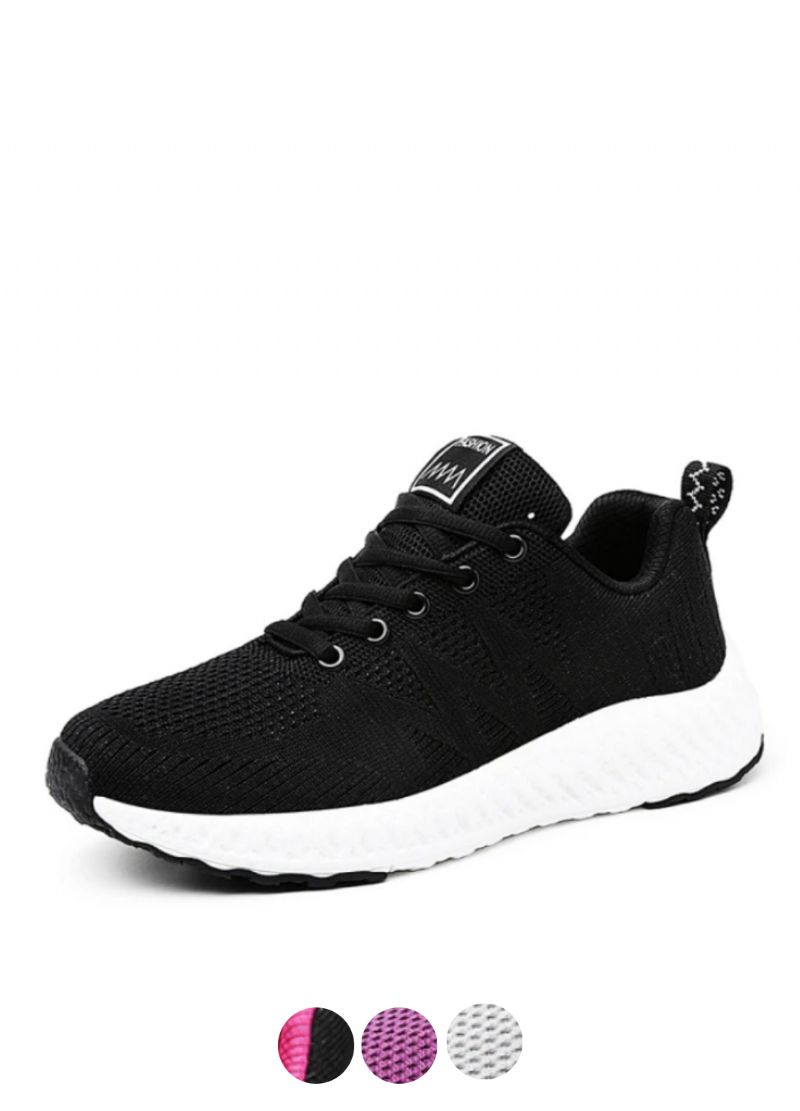 Carlie Damskie Trampki Czarne Buty