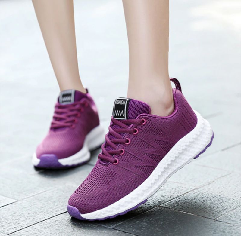Carlie Damskie Trampki Czarne Buty - CzarnyBiały