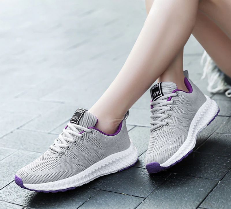 Carlie Damskie Trampki Czarne Buty - CzarnyBiały