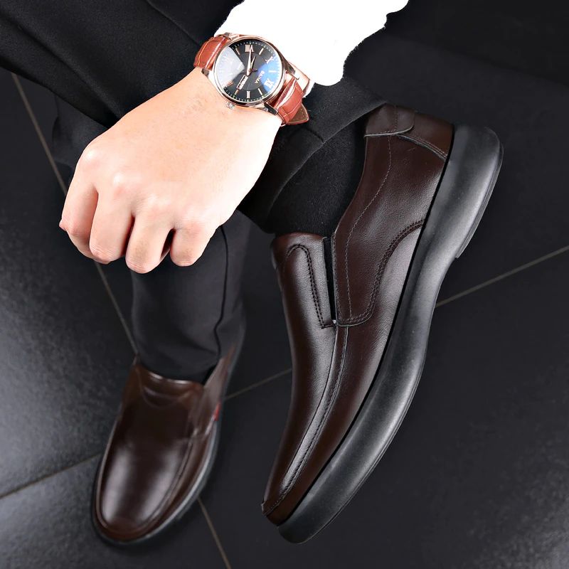 Carlo Męskie Mokasyny Eleganckie Buty - Czarny