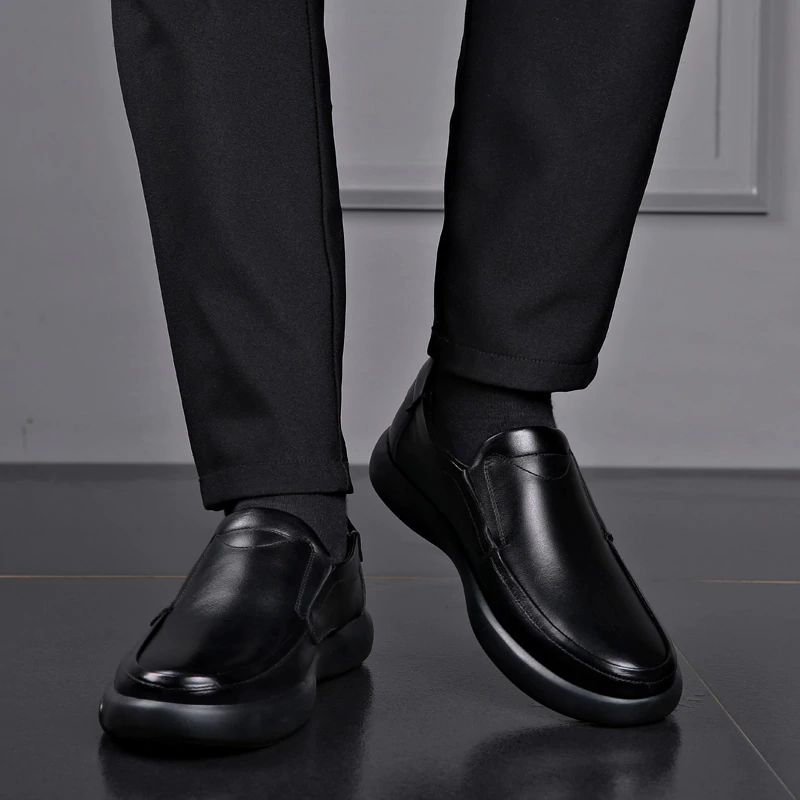 Carlo Męskie Mokasyny Eleganckie Buty - Czarny