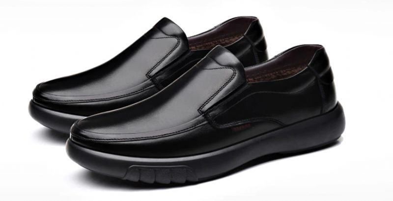Carlo Męskie Mokasyny Eleganckie Buty - Czarny