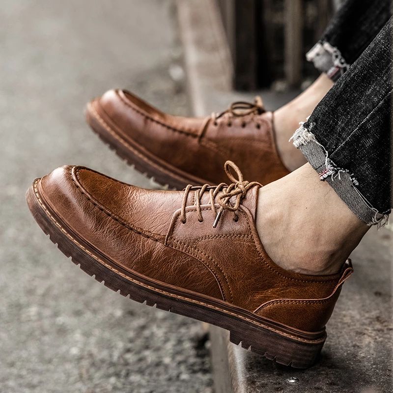 Carlos Męskie Buty Loafer - Brązowy