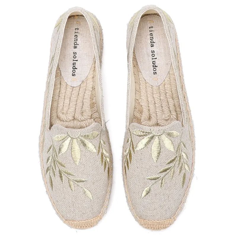 Carmelia Damskie Wsuwane Espadryle - Khaki