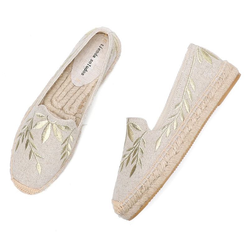 Carmelia Damskie Wsuwane Espadryle - Khaki