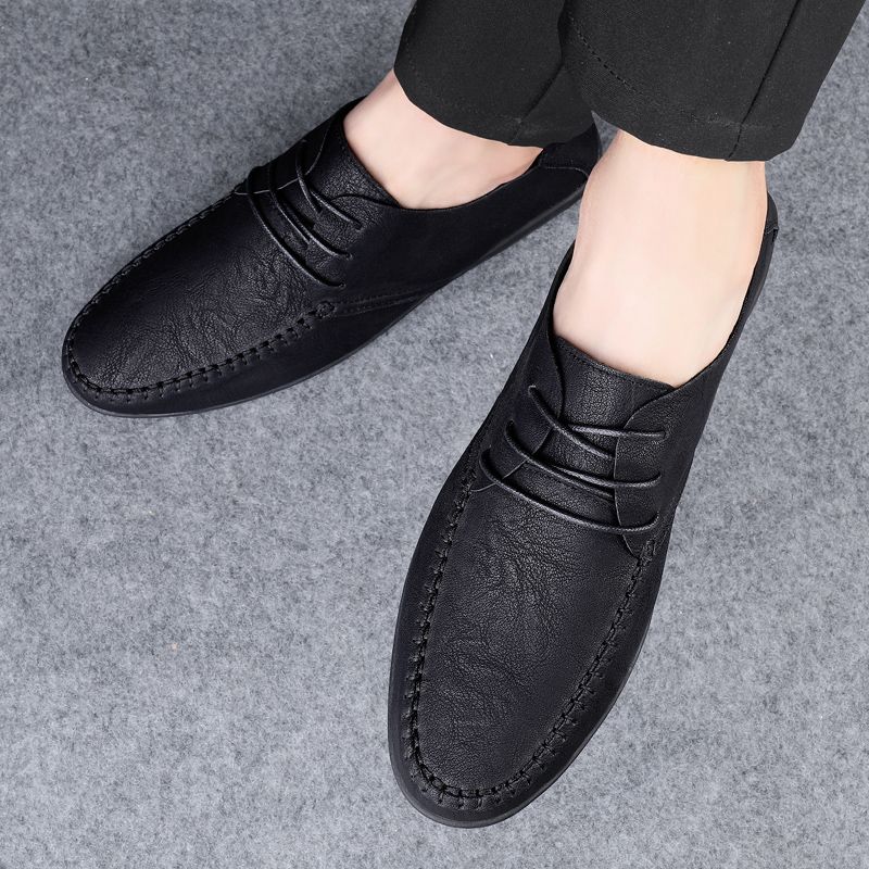 Carmelo Męskie Mokasyny Formal Buty - Czarny