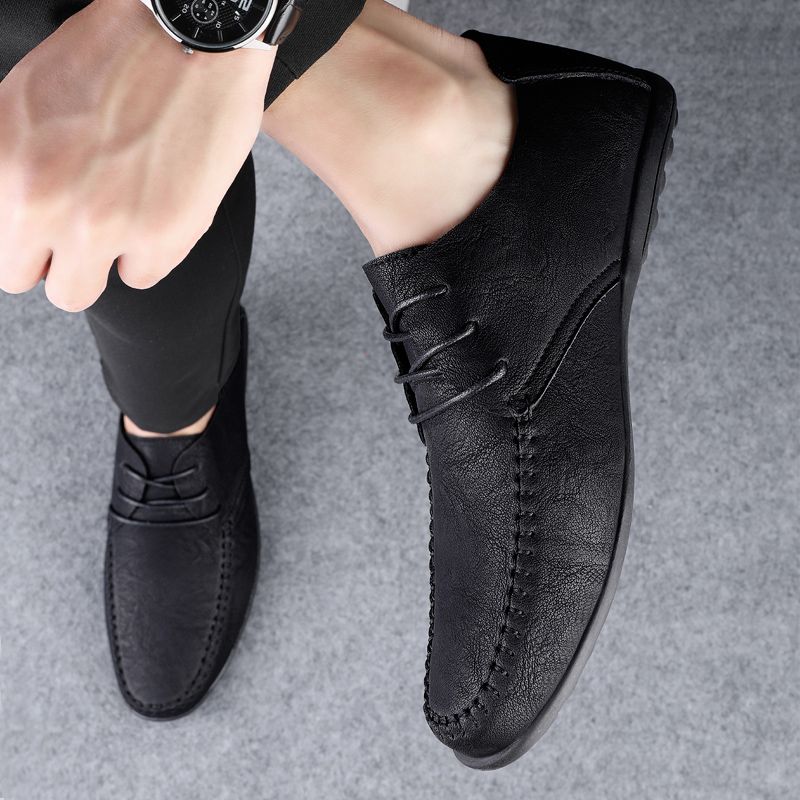 Carmelo Męskie Mokasyny Formal Buty - Czarny
