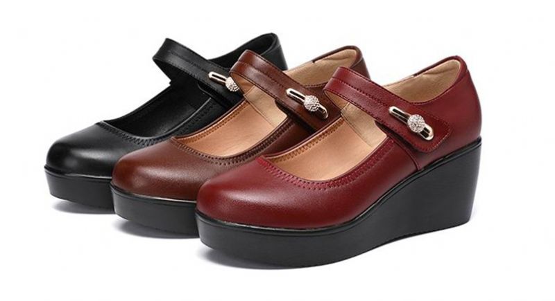 Carmenza Damskie Buty Na Platformie - Brązowy