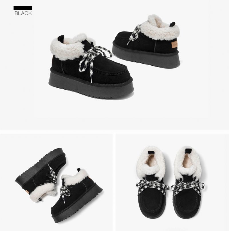 Carmin Damskie Buty Śniegowe - Czarny