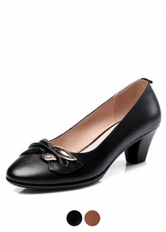 Caroline Damskie Skórzane Buty Na Obcasie