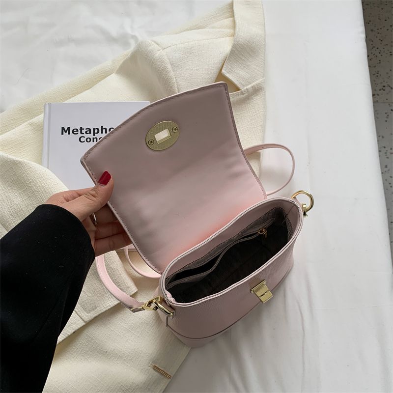 Caruso Damska Mini Torebka Skórzana Crossbody - Różowy