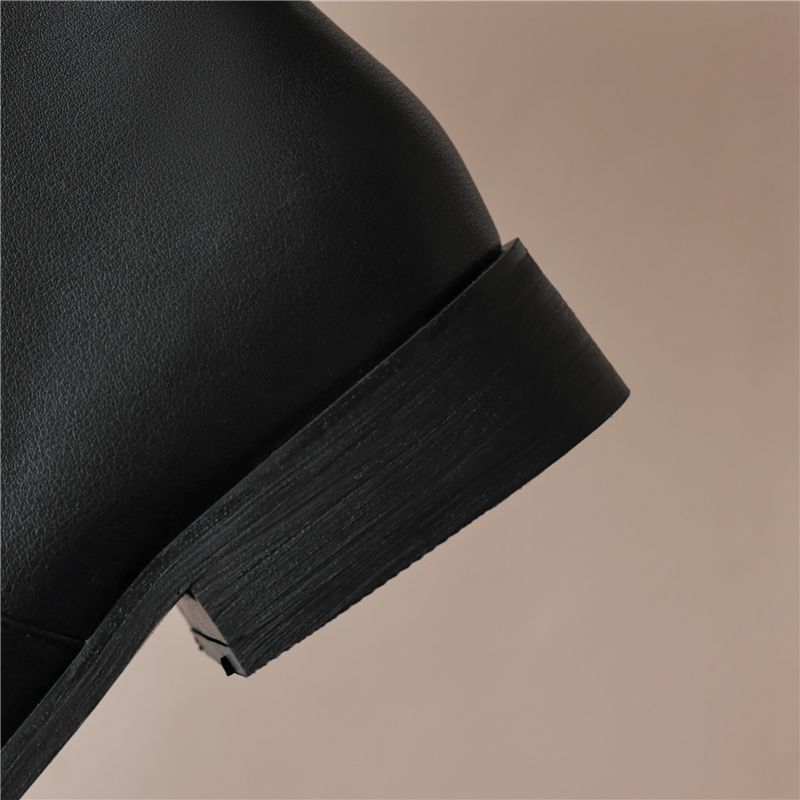 Casia Damskie Buty Jesienne - Morelowy krótki plusz